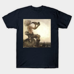 The Four Big Trolls and Little Peter Pastureman - John Bauer T-Shirt